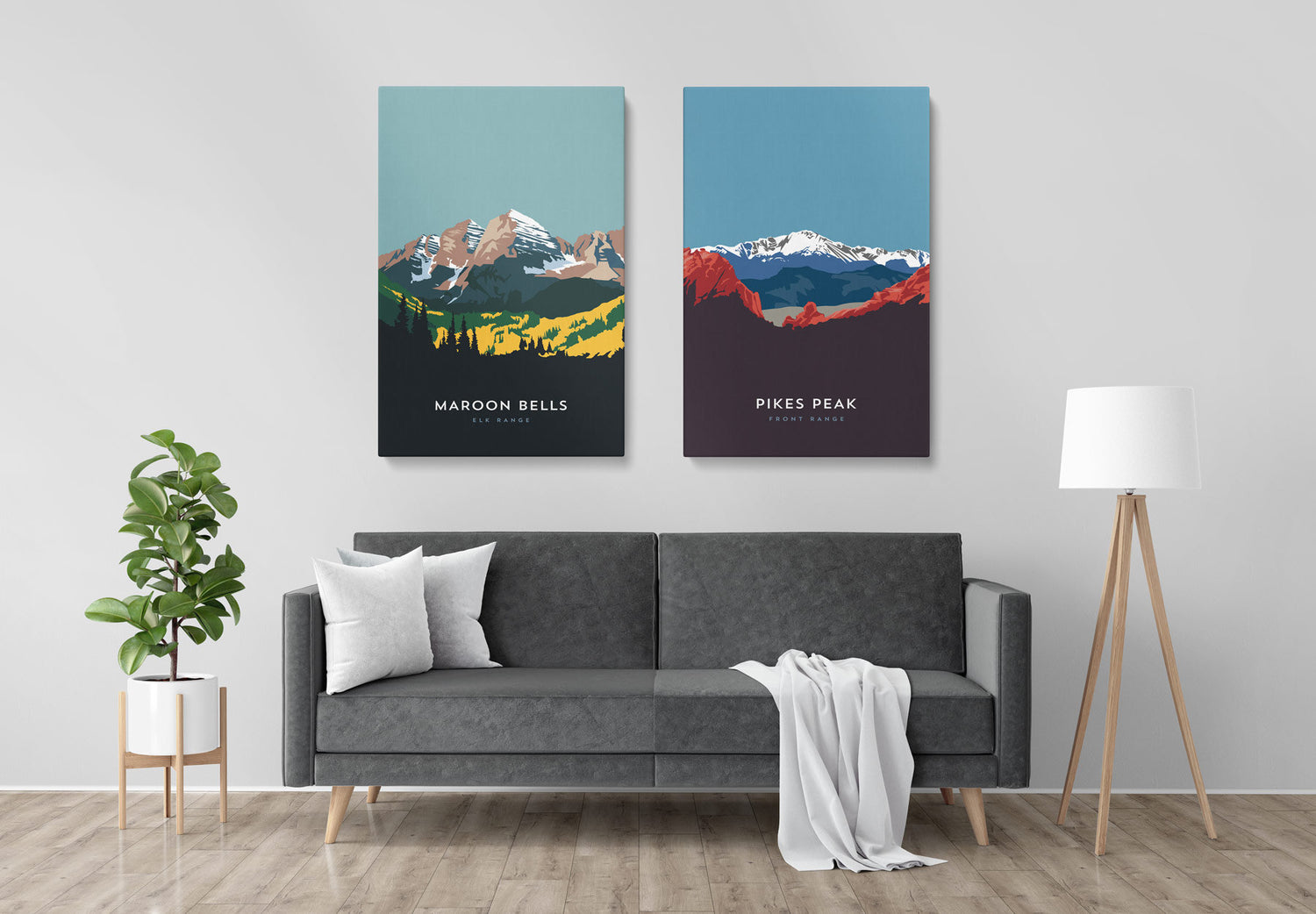 Pyramid Peak Colorado 14er Canvas Print