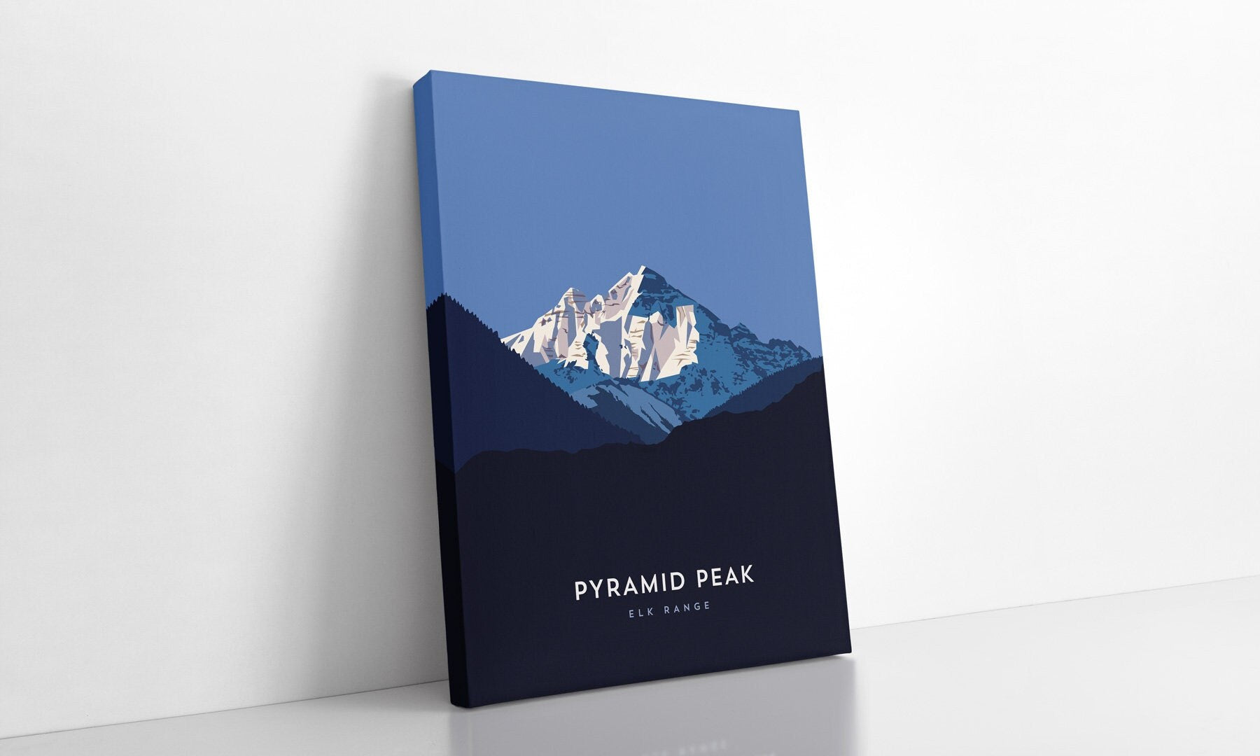 Pyramid Peak Colorado 14er Canvas Print