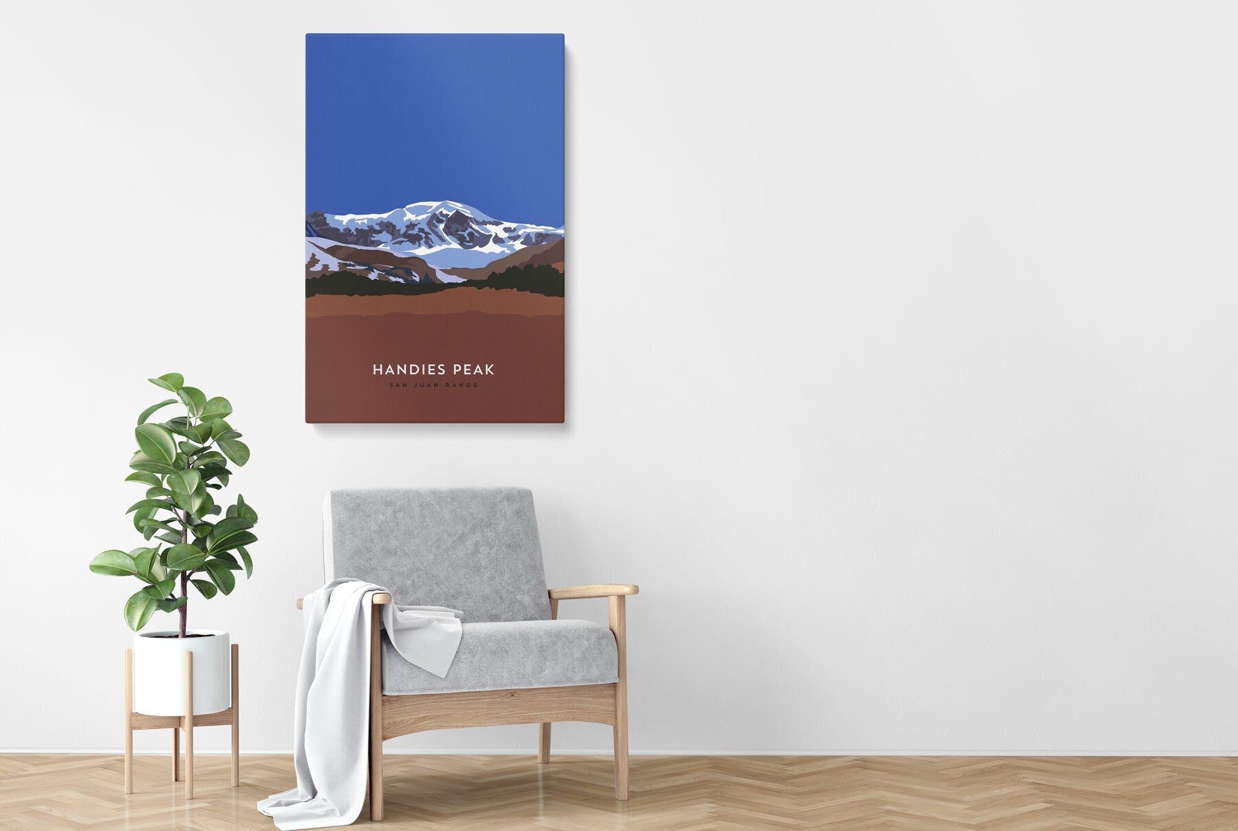 Handies Peak Colorado 14er Canvas Print