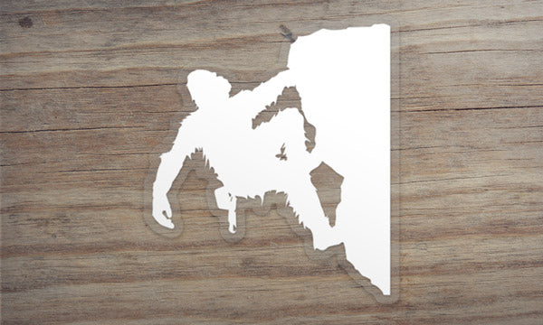 Sasquatch Rock Climbing Sticker