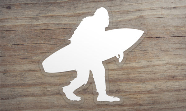 Bigfoot Surfing Sticker Decal