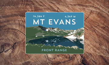 Mount Evans Colorado 14er Sticker