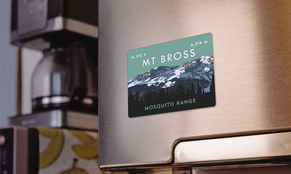 Mount Bross Colorado 14er Magnet