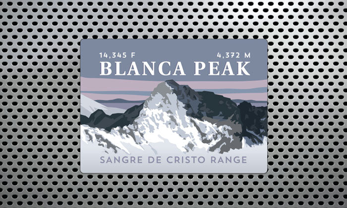 Blanca Peak Colorado 14er Magnet