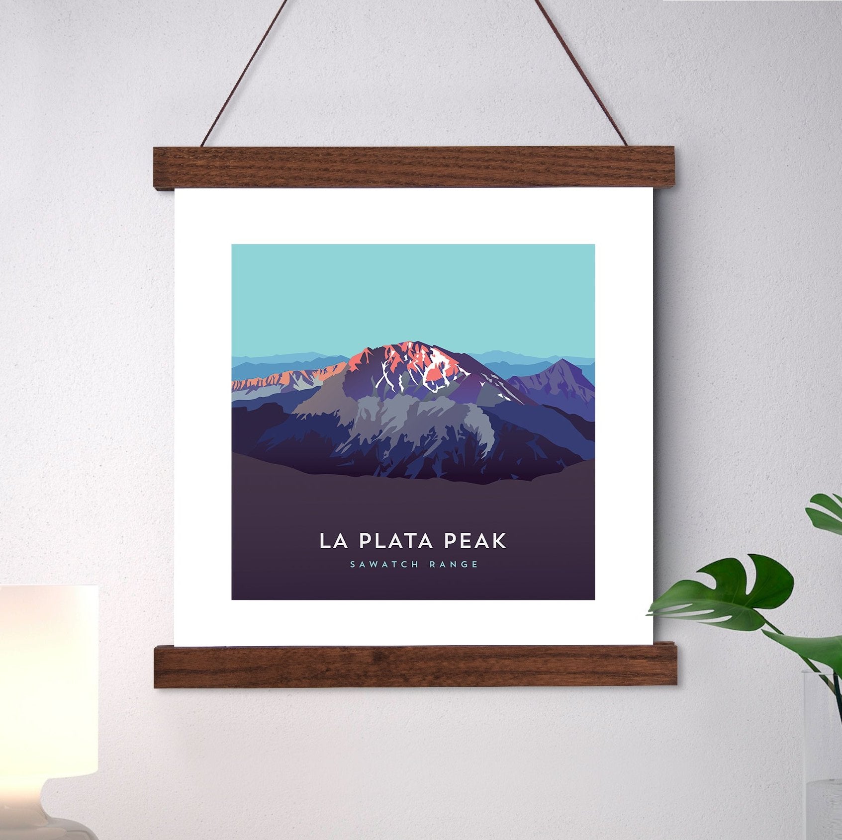 La Plata Peak Colorado 14er Hanger Frame Art Print