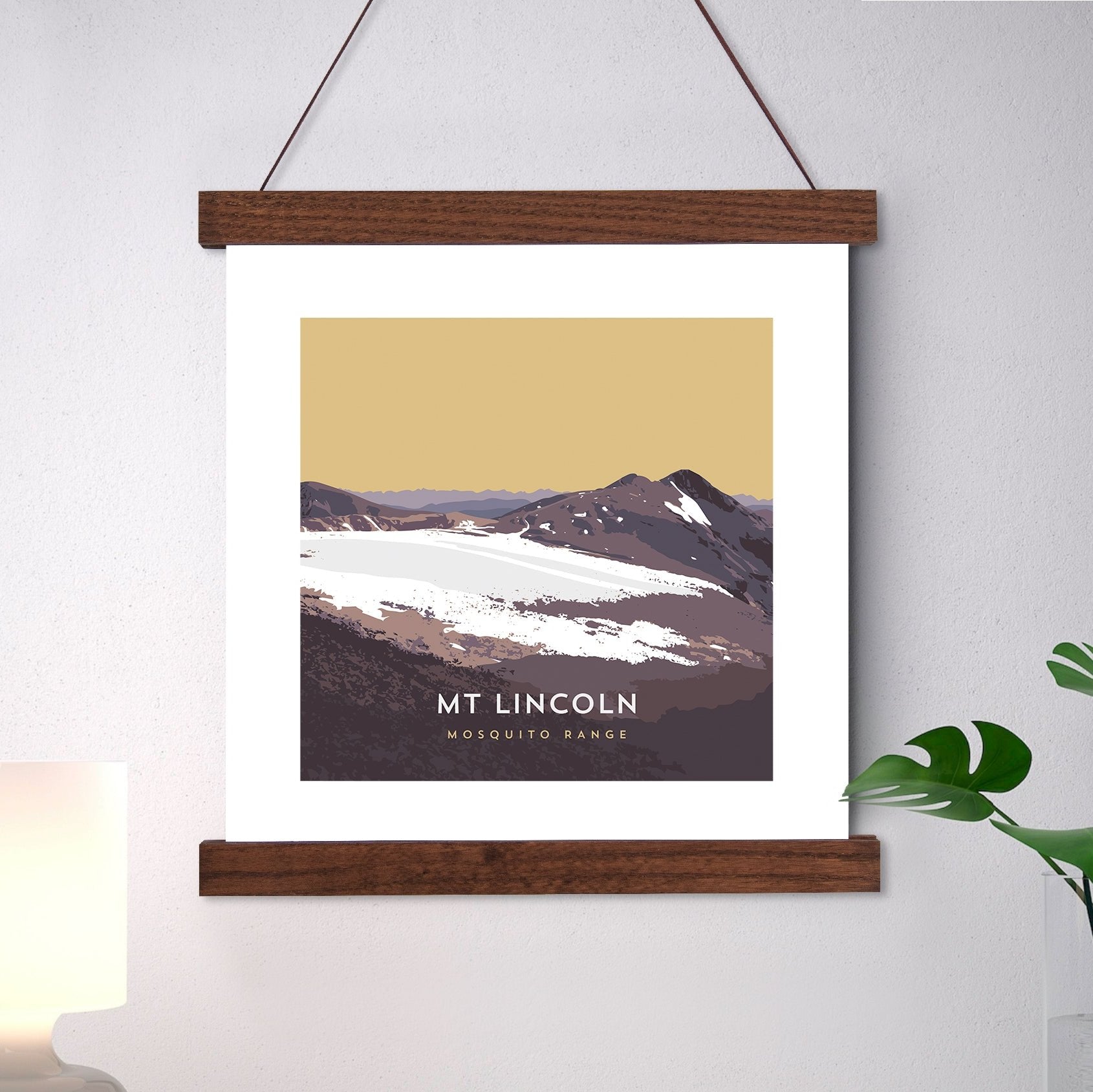 Mount Lincoln Colorado 14er Hanger Frame Art Poster