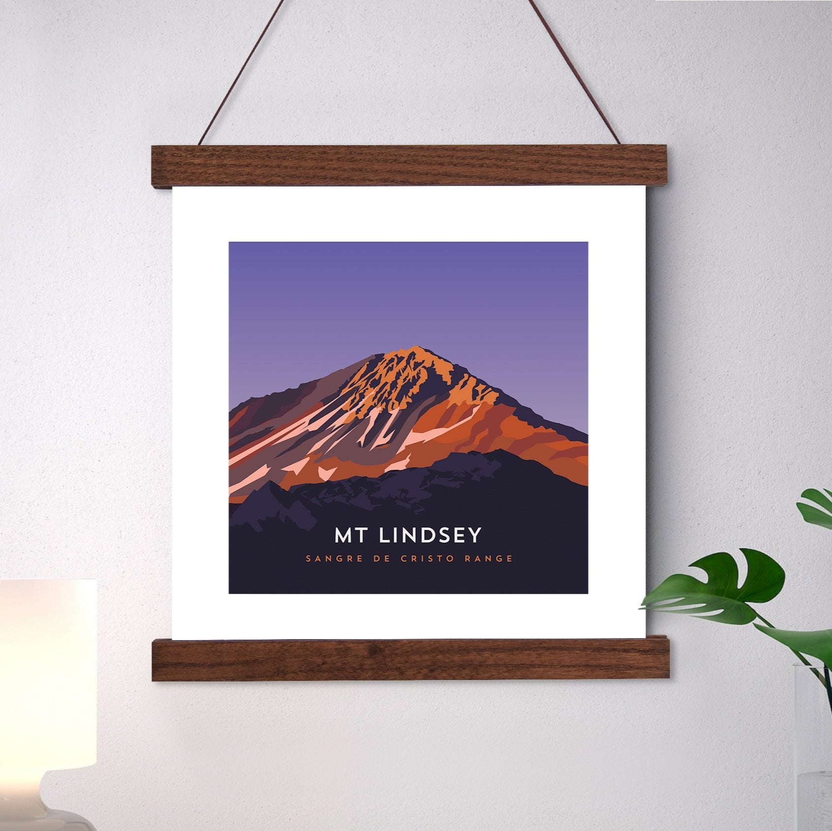 Mount Lindsey Colorado 14er Hanger Frame Poster