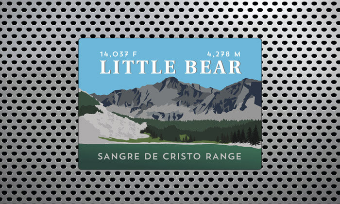Little Bear Peak Colorado 14er Magnet
