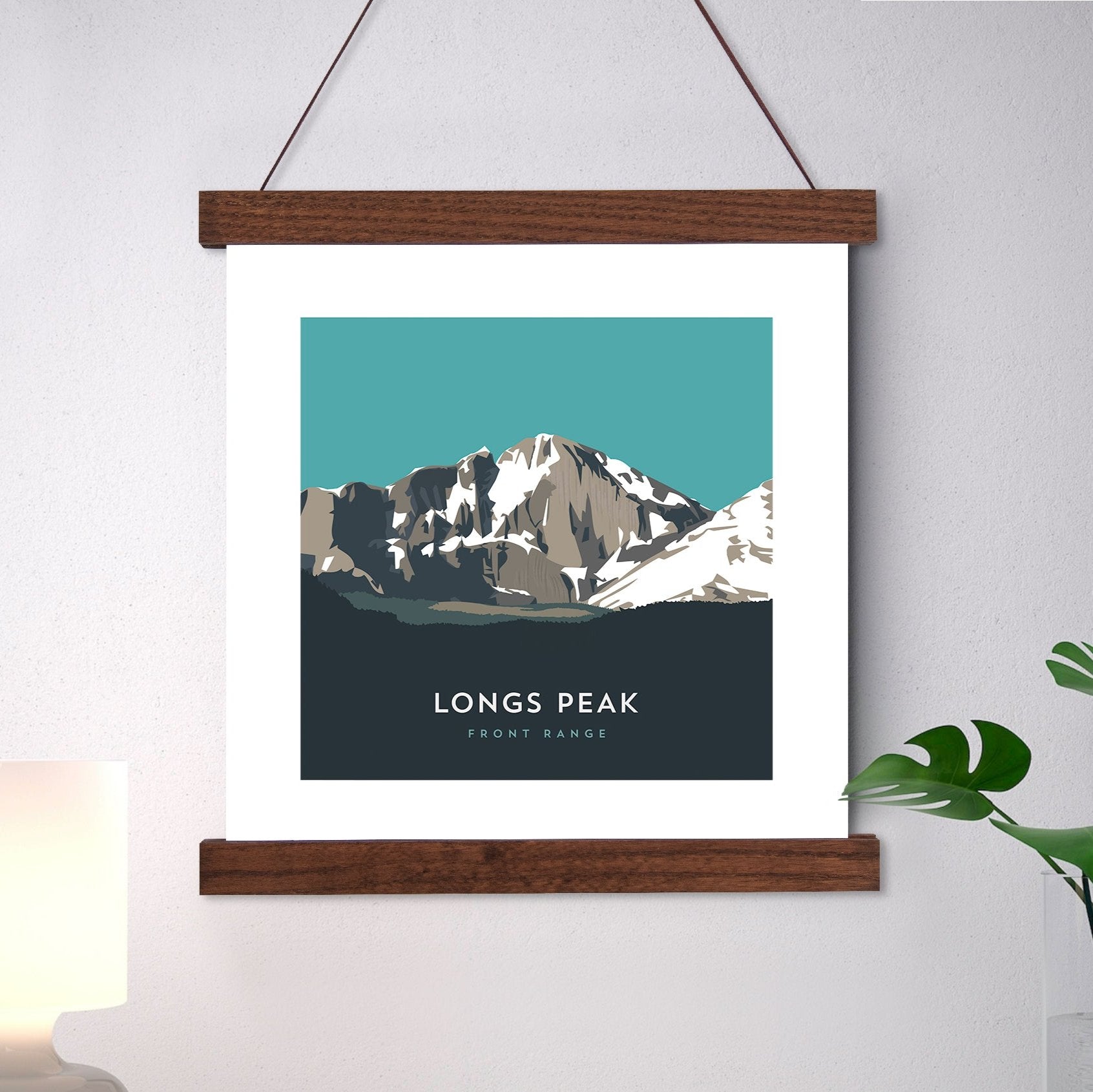 Longs Peak Colorado 14er Hanger Frame Art Print
