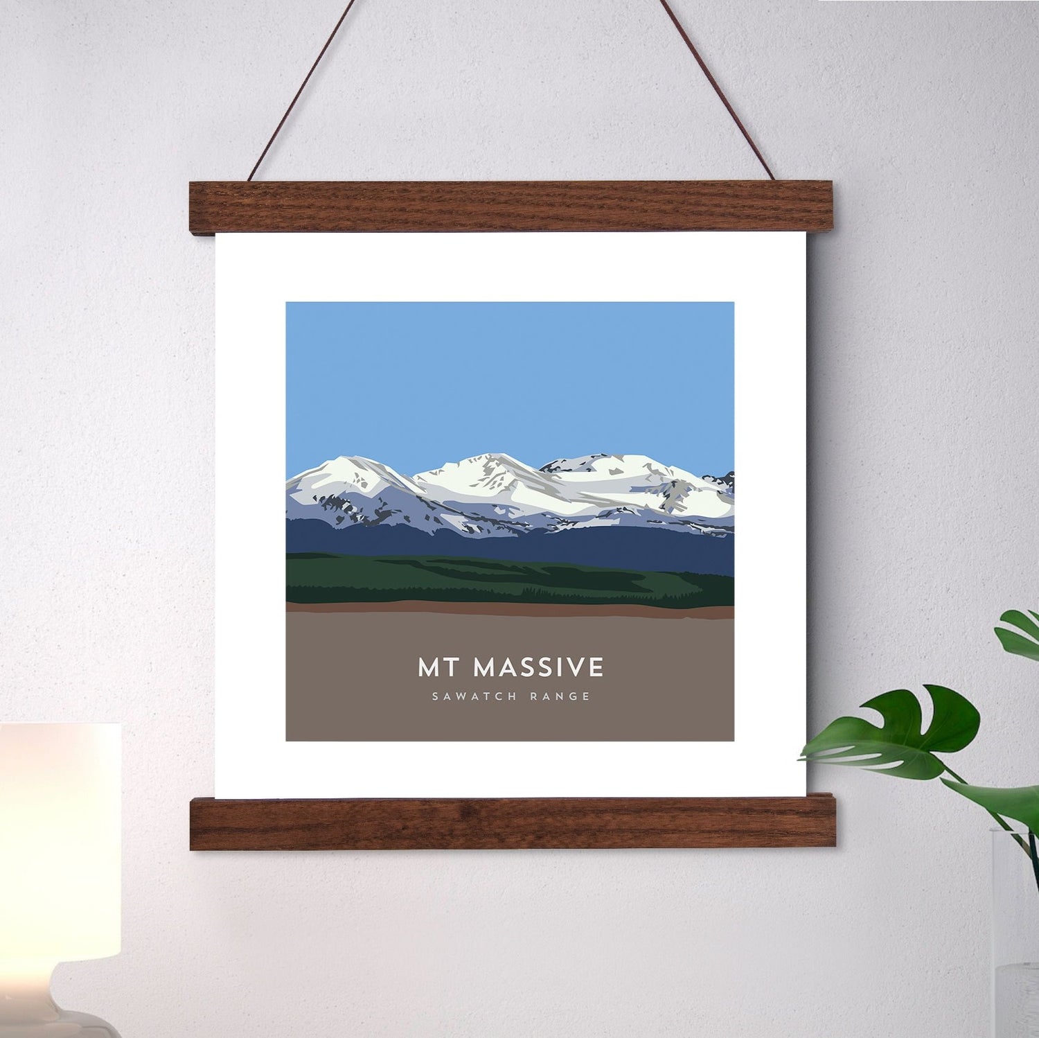 Mount Massive Colorado 14er Hanger Frame Art Print