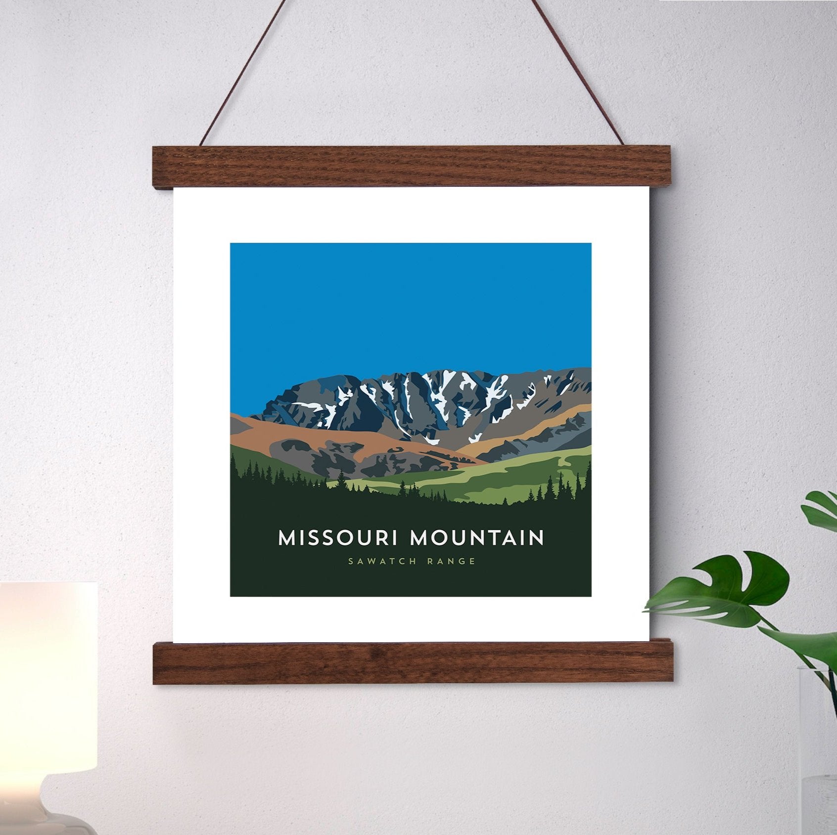 Missouri Mountain Colorado 14er Hanger Frame Art Print