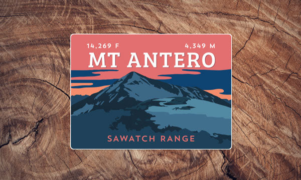 Sawatch Range Colorado 14er Sticker Pack