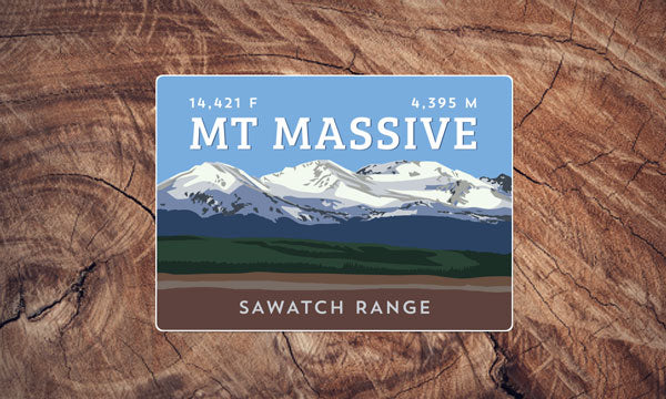 Sawatch Range Colorado 14er Sticker Pack