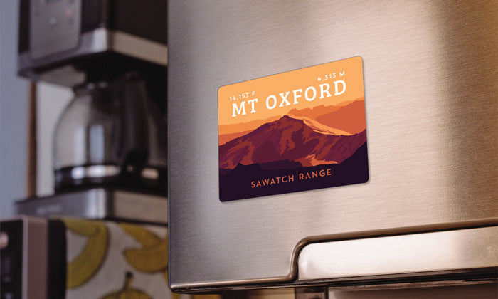 Mount Oxford Colorado 14er Magnet