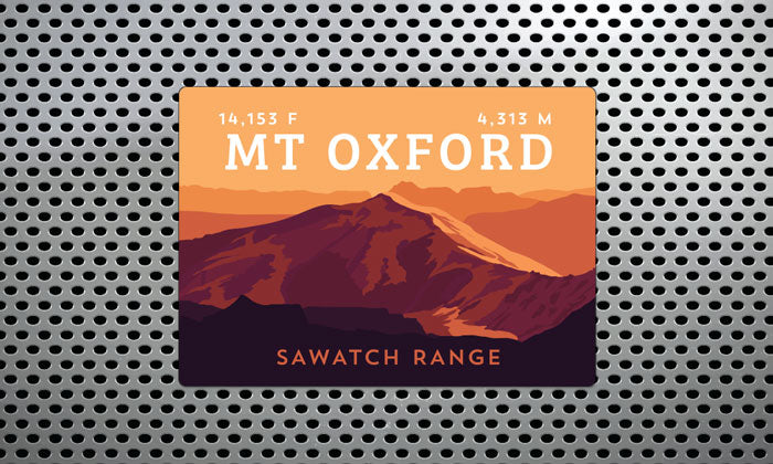 Mount Oxford Colorado 14er Magnet