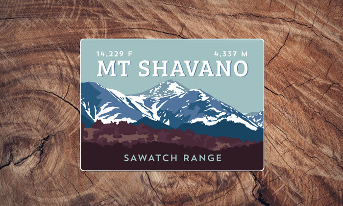 Sawatch Range Colorado 14er Sticker Pack