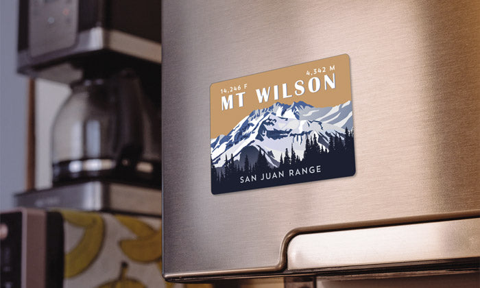Mount Wilson Colorado 14er Magnet