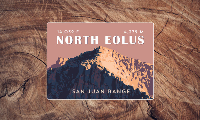 San Juan Range Colorado 14er Sticker Pack