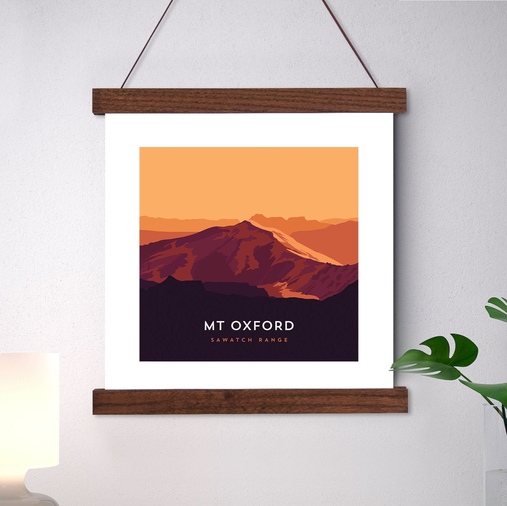 Mount Oxford Colorado 14er Hanger Frame Art Print