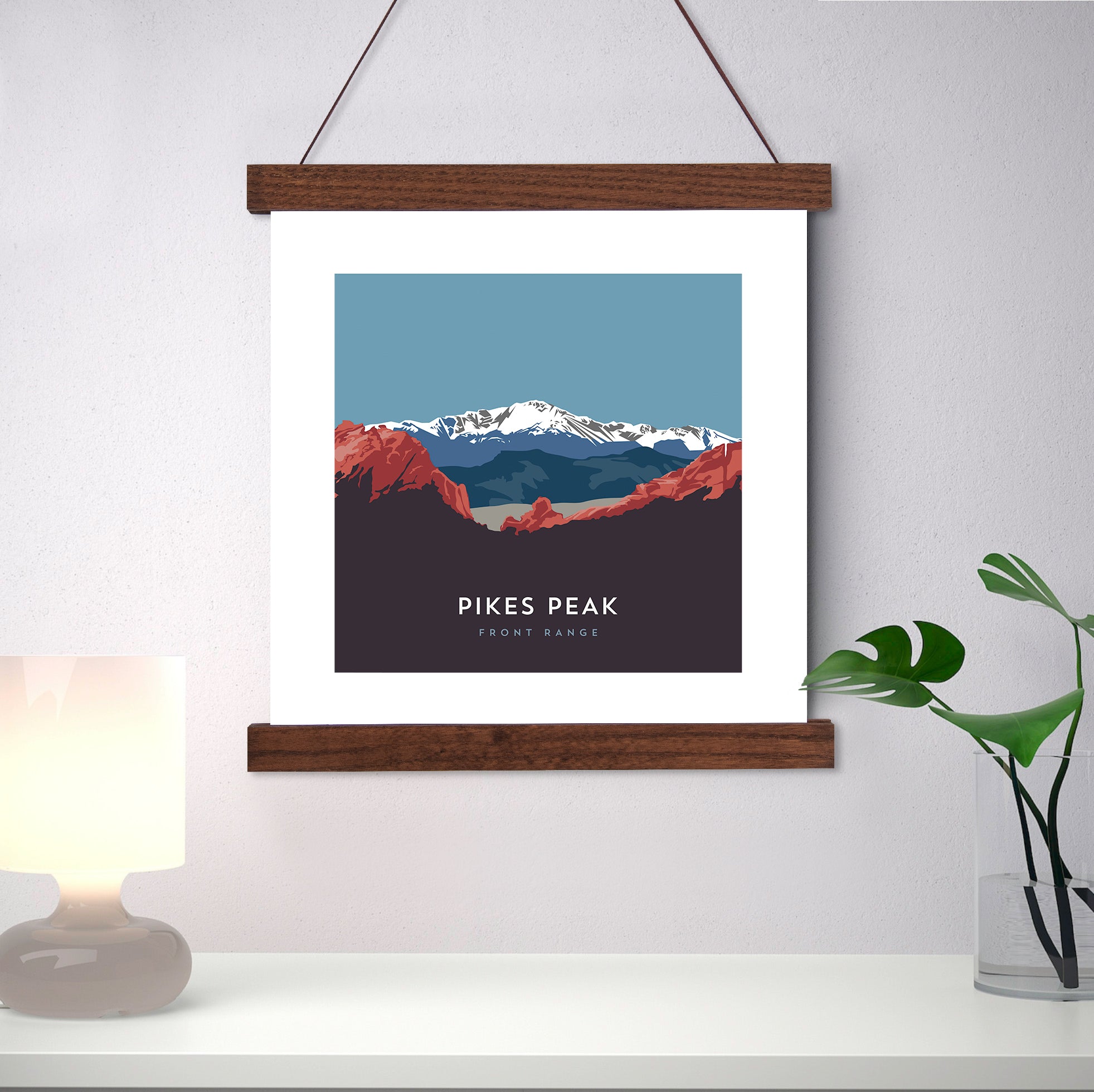 Pikes Peak Colorado 14er Hanger Frame Art Print