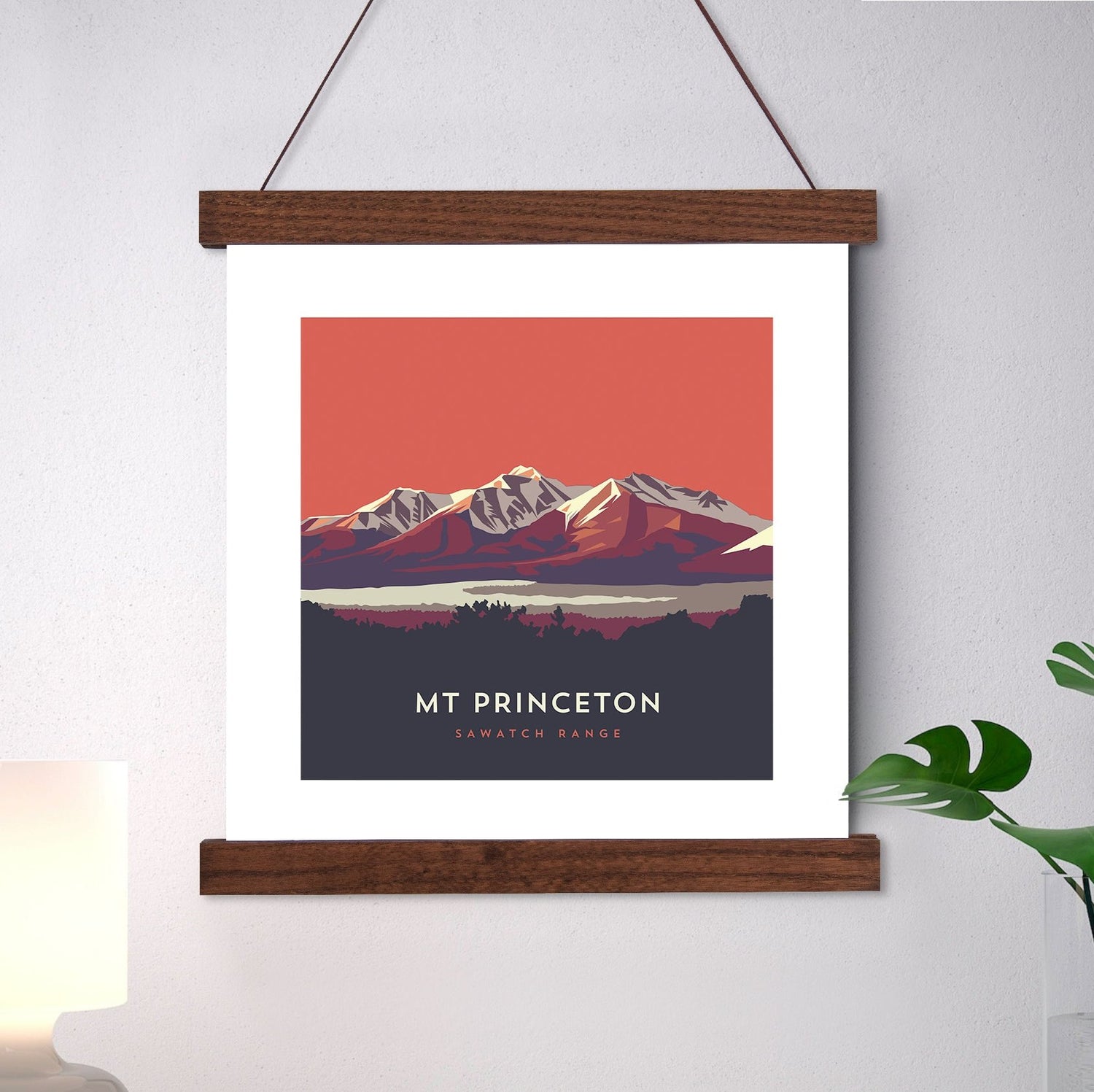 Mount Princeton Colorado 14er Hanger Frame Art Print