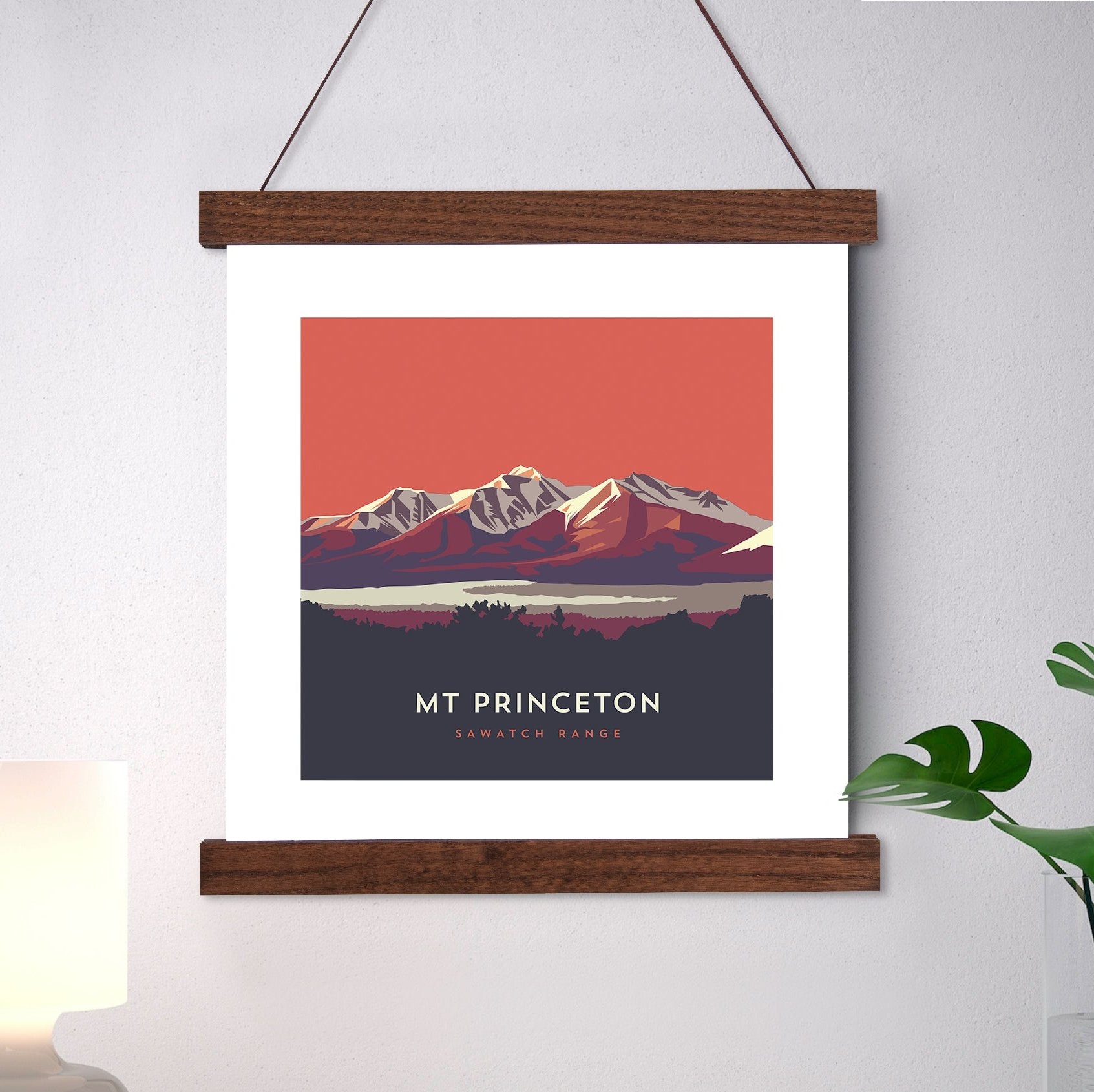 Mount Princeton Colorado 14er Hanger Frame Art Print