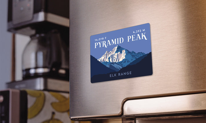 Pyramid Peak Colorado 14er Magnet