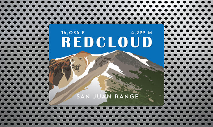 Redcloud Peak Colorado 14er Magnet