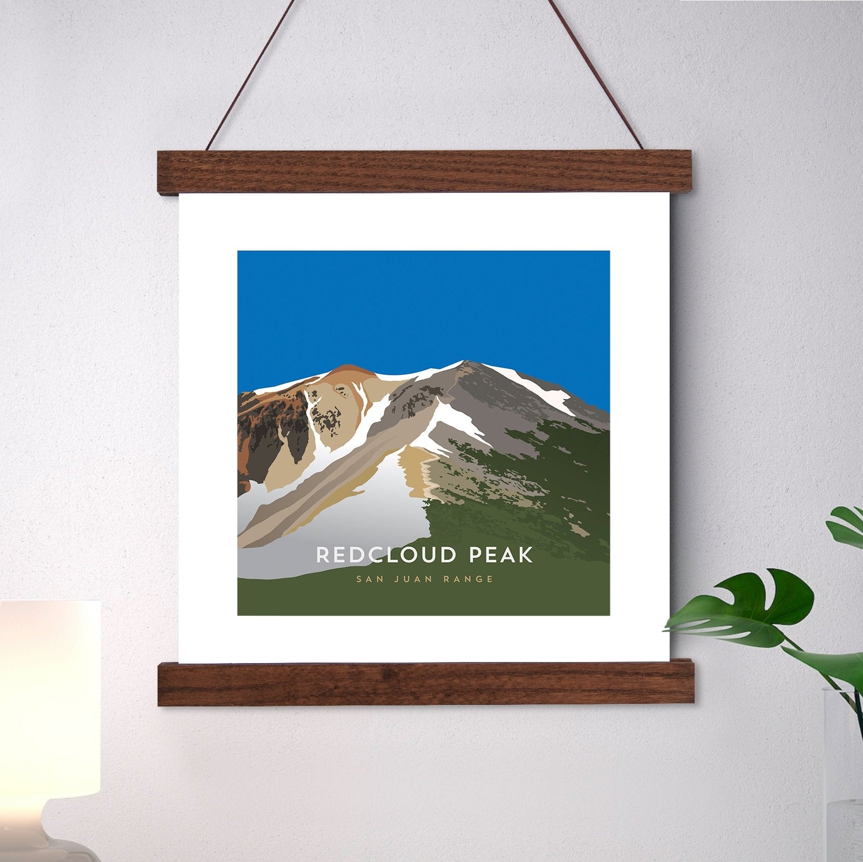 Redcloud Peak Colorado 14er Hanger Frame Art Print