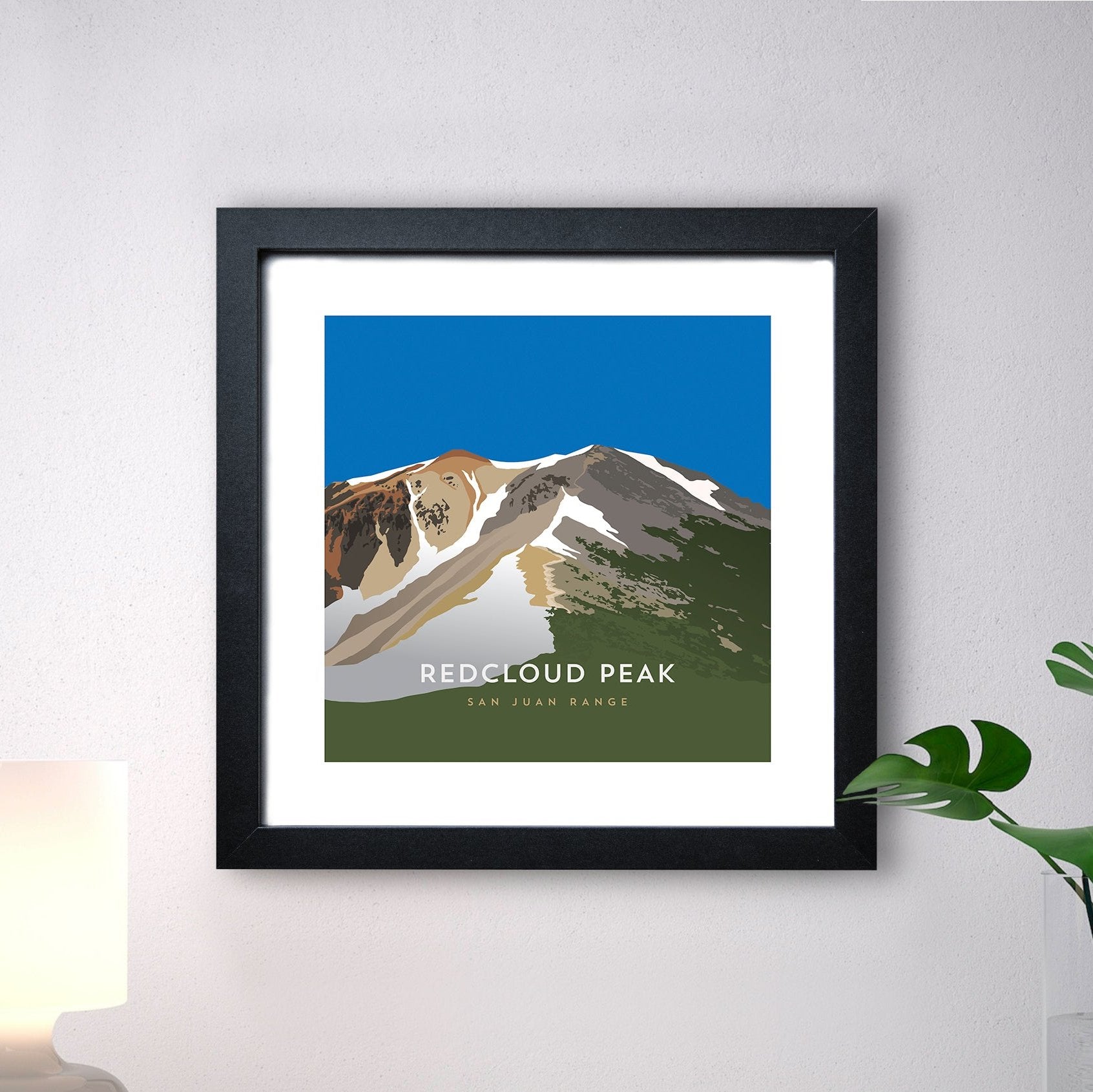 Redcloud Peak Colorado 14er Framed Art Print
