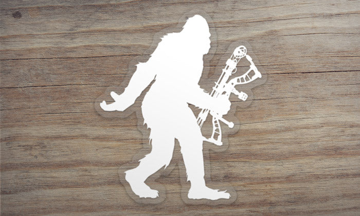 Bigfoot Bow Hunting Sticker Decal