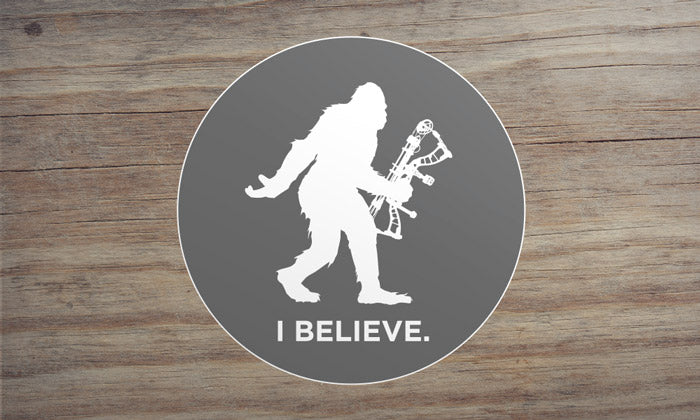 Sasquatch Bow Hunting Sticker Decal