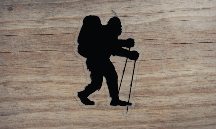 Sasquatch Backpacking Sticker Decal