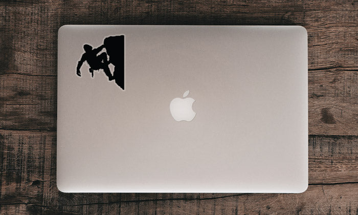 Sasquatch Rock Climbing Sticker