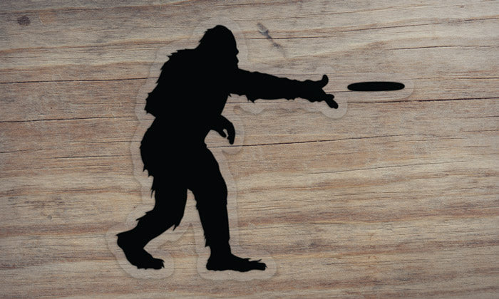 Sasquatch Frisbee Sticker