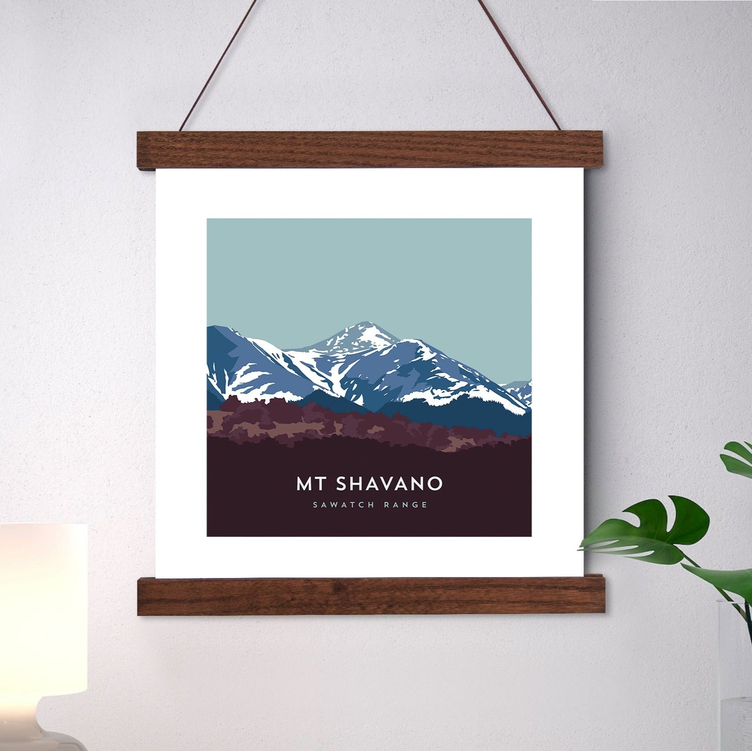 Mount Shavano Colorado 14er Hanger Frame Art Print
