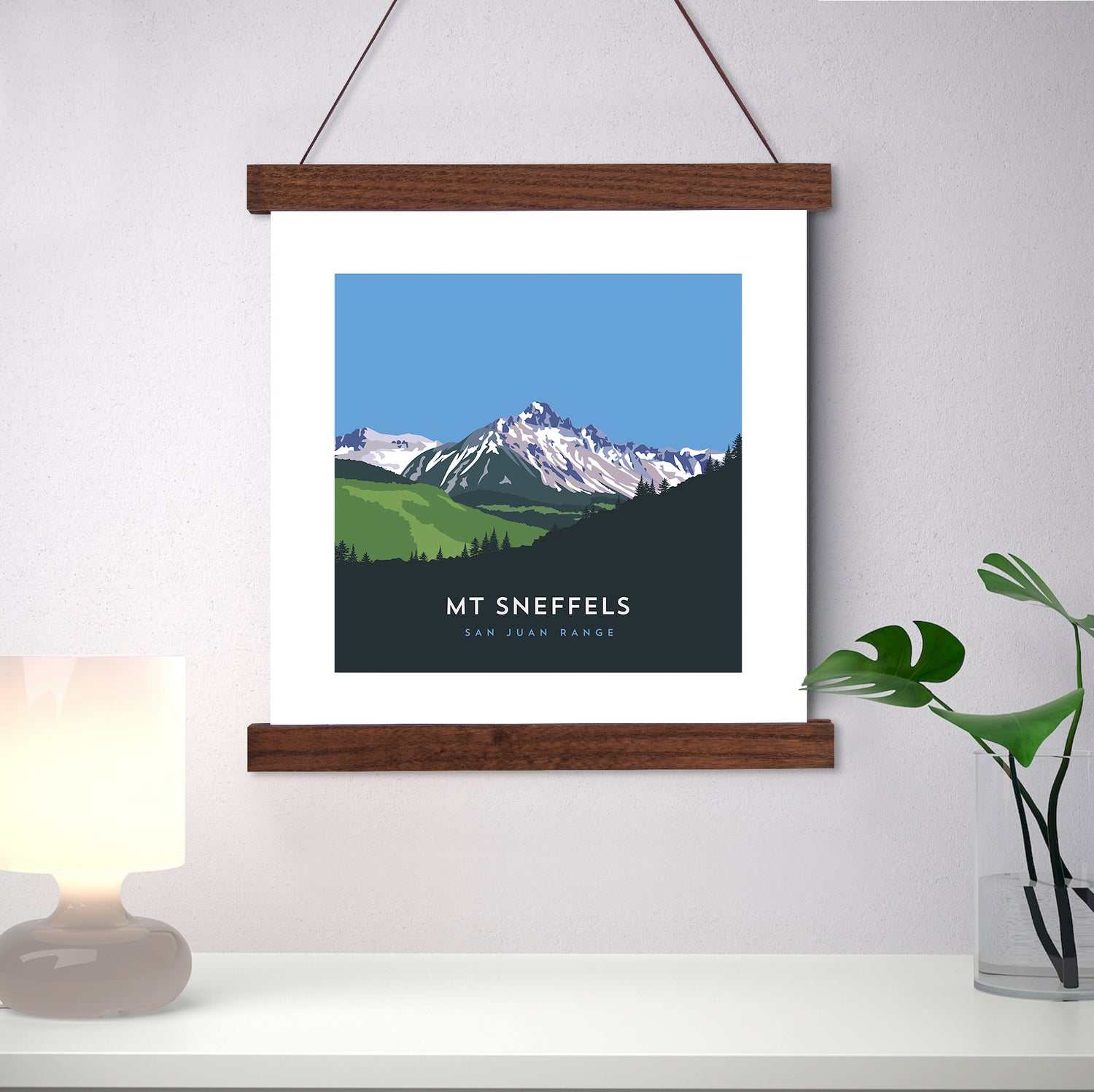 Mount Sneffels Colorado 14er Hanger Frame Art Print