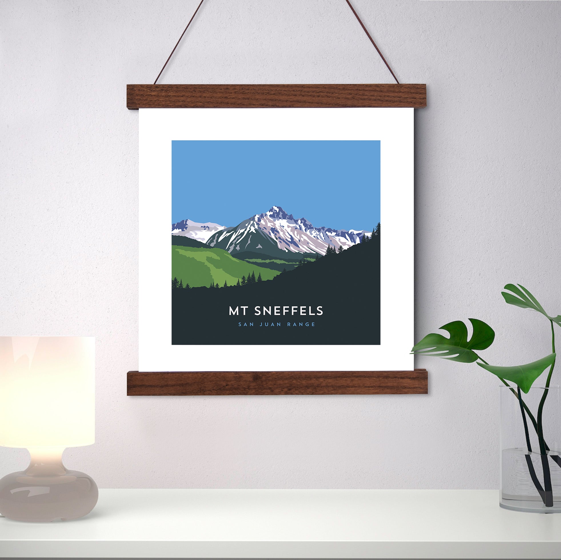 Mount Sneffels Colorado 14er Hanger Frame Art Print