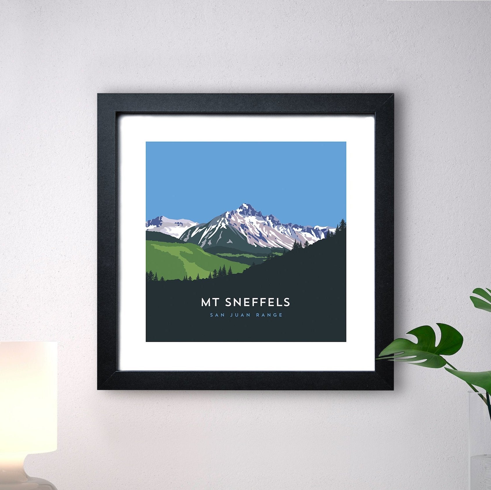 Mount Sneffels Colorado 14er Framed Art Print