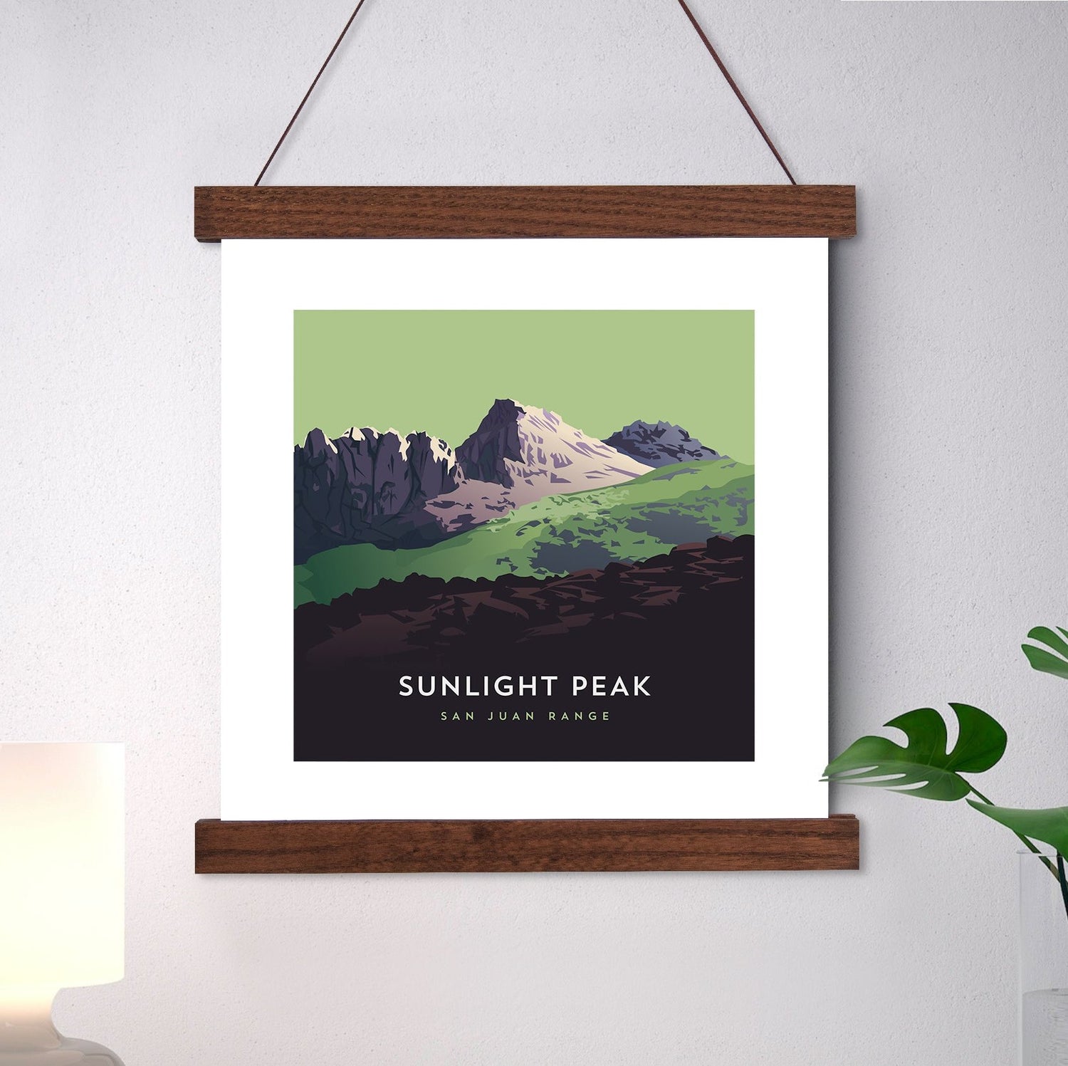 Sunlight Peak Colorado 14er Hanger Framed Print