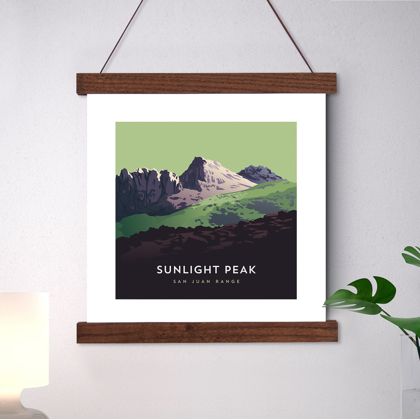 Sunlight Peak Colorado 14er Hanger Framed Print