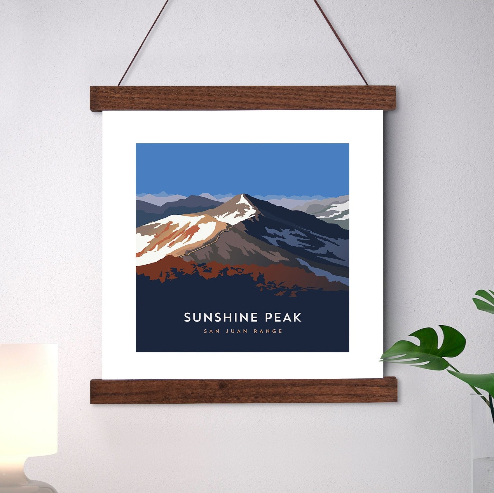 Sunshine Peak Colorado 14er Hanger Frame Art Print