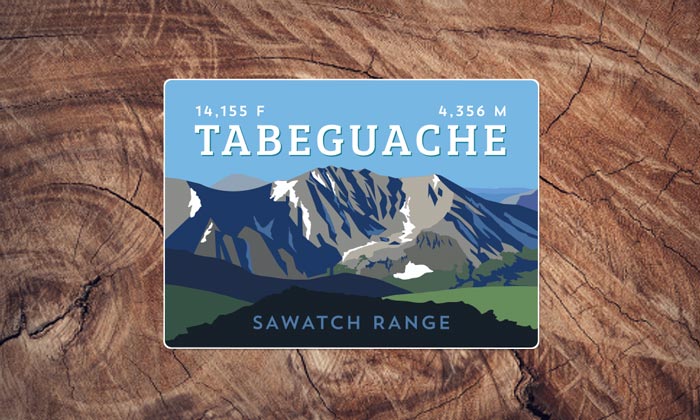 Sawatch Range Colorado 14er Sticker Pack