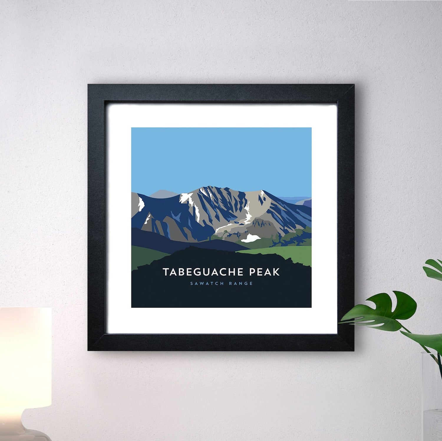 Tabeguache Peak Colorado 14er Framed Art Print