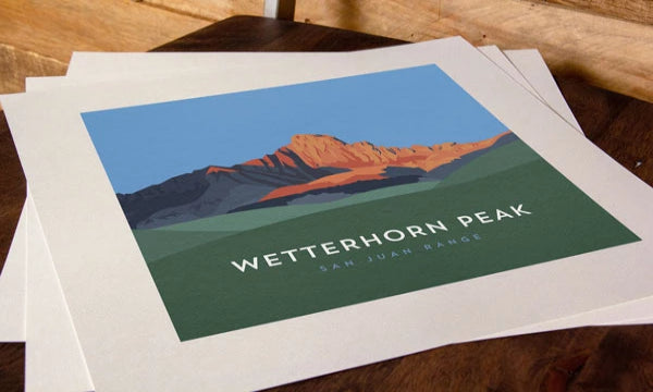 Wetterhorn Peak Colorado 14er Print