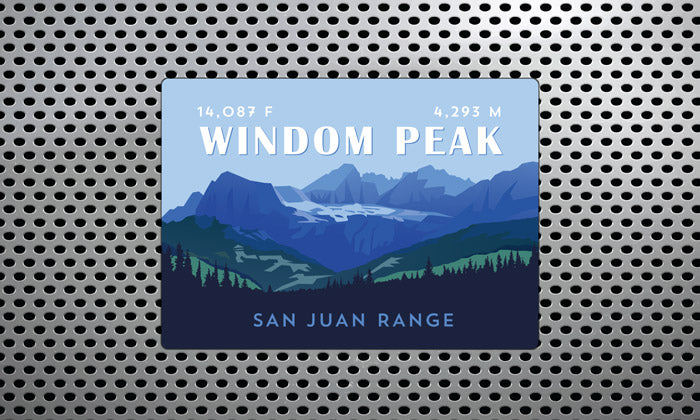 San Juan Range Colorado 14er Magnet Pack