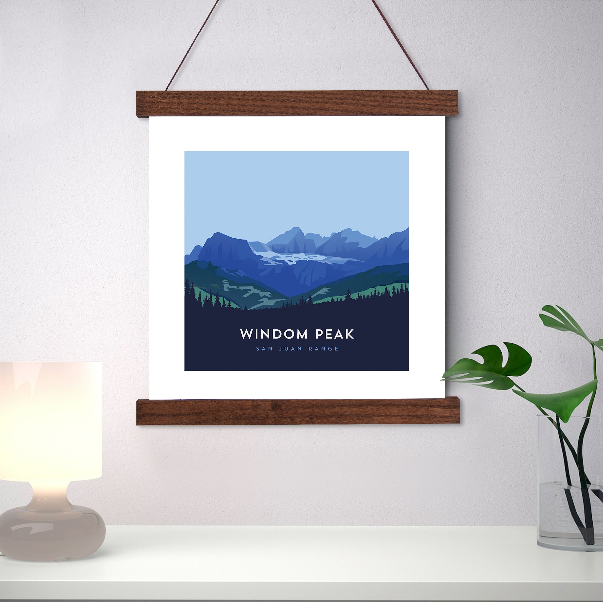 Windom Peak Colorado 14er Hanger Frame Art Print