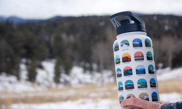 Colorado 14ers Water Bottle with Sport Lid and Straw