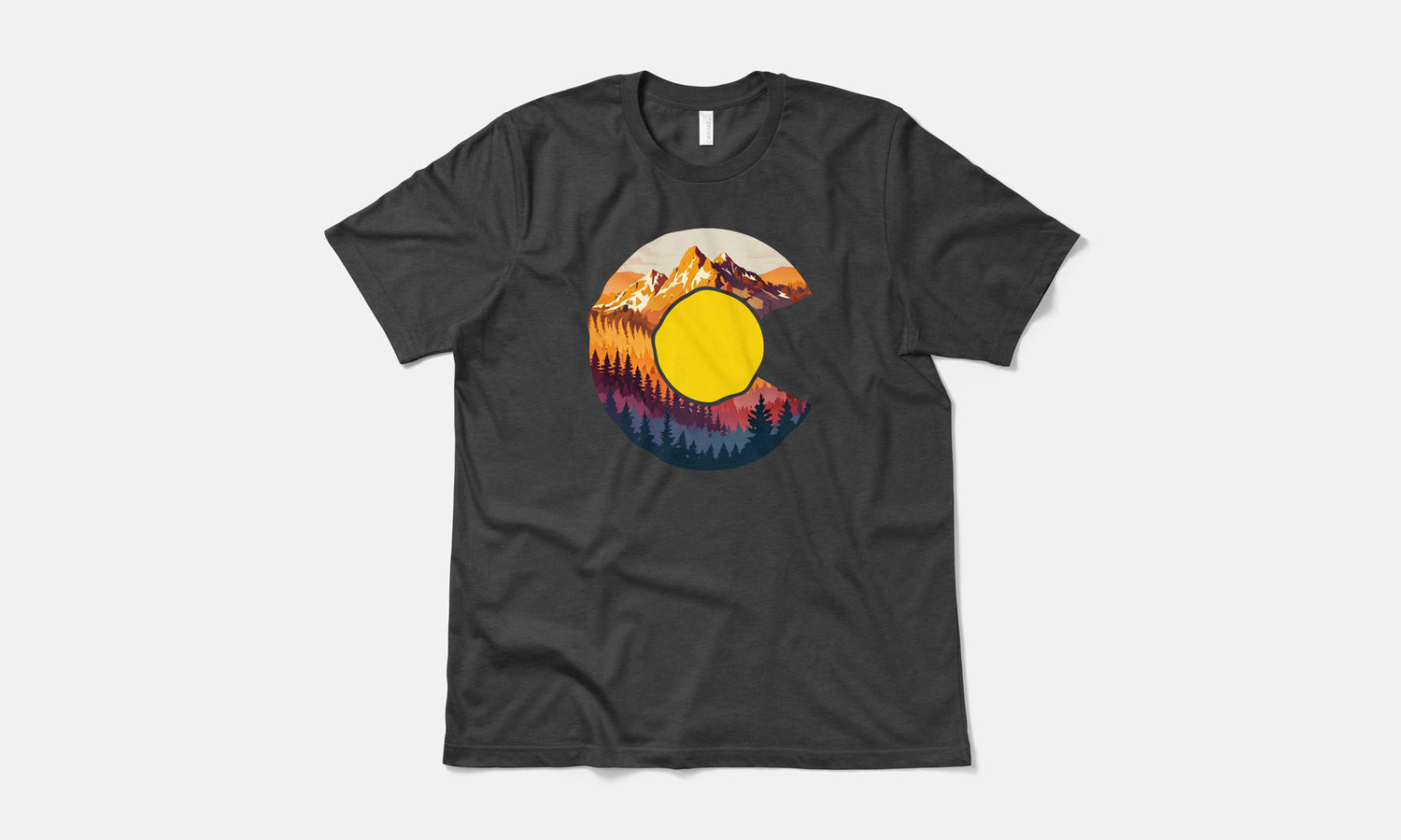 Colorado Flag Mountain T Shirt
