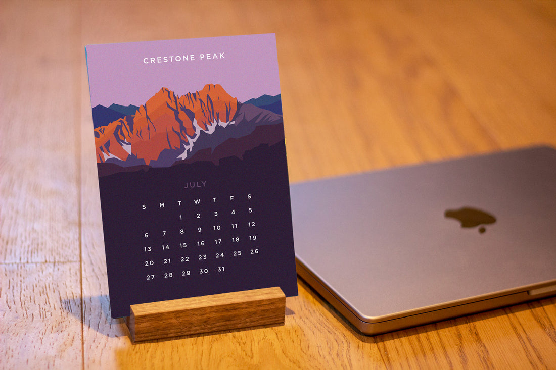 2025 Colorado 14er Desk Calendar